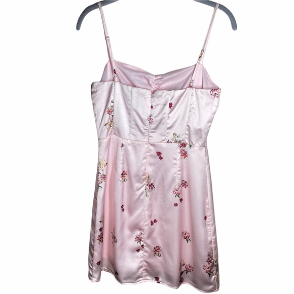 Princess Polly Mio Floral Strappy Mini Dress Pink Womens Size 4 - Picture 6 of 14